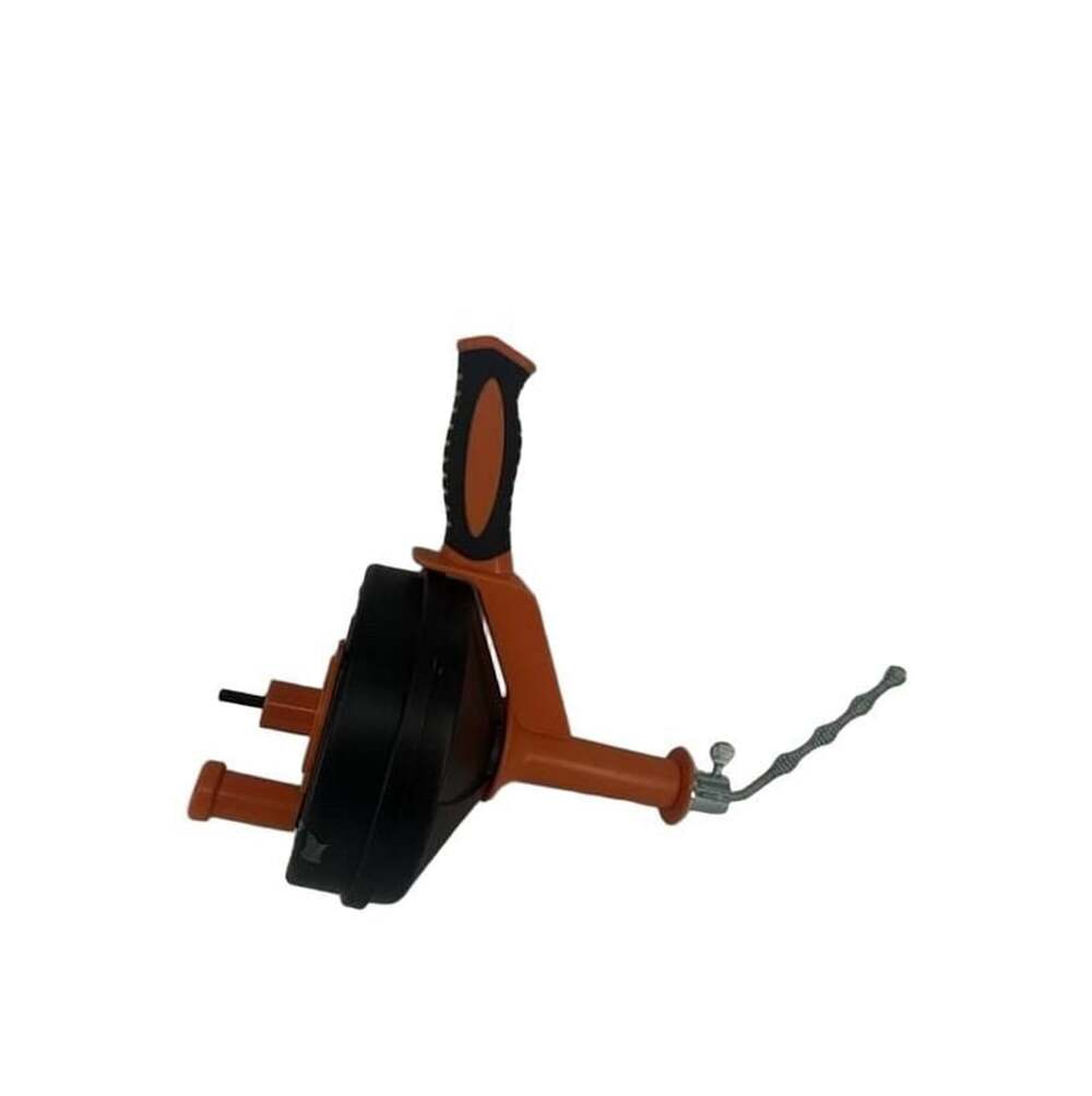 Drain Auger 25Ft Plumbing Snake Clog Remover Orange Black